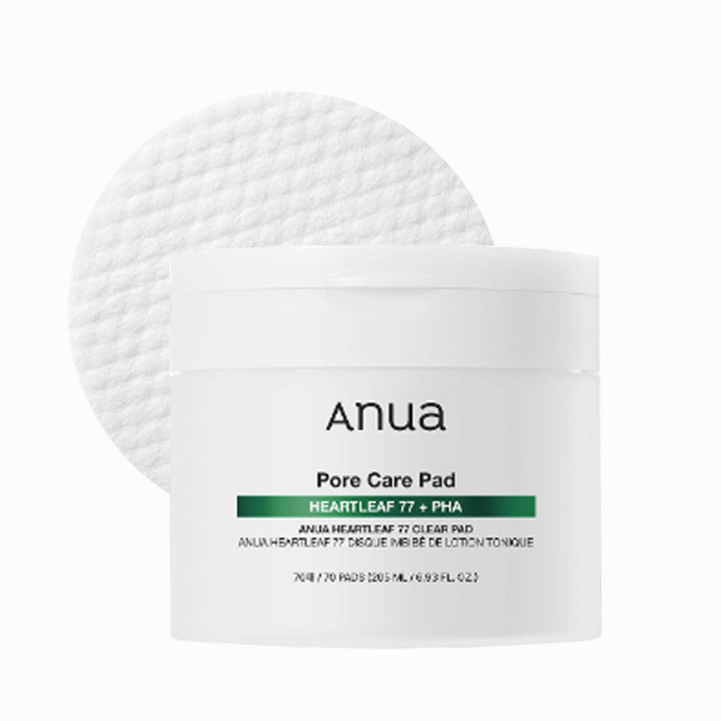 Anua Heartleaf 77 Toner Pad, Mild Exfoliating Facial Pads for Glass Skin, Hydrating Pore Care for Sensitive Skin, Heartleaf Extract, PHA, Centella, Non comedogenic, Korean Skin Care (70 Pads)