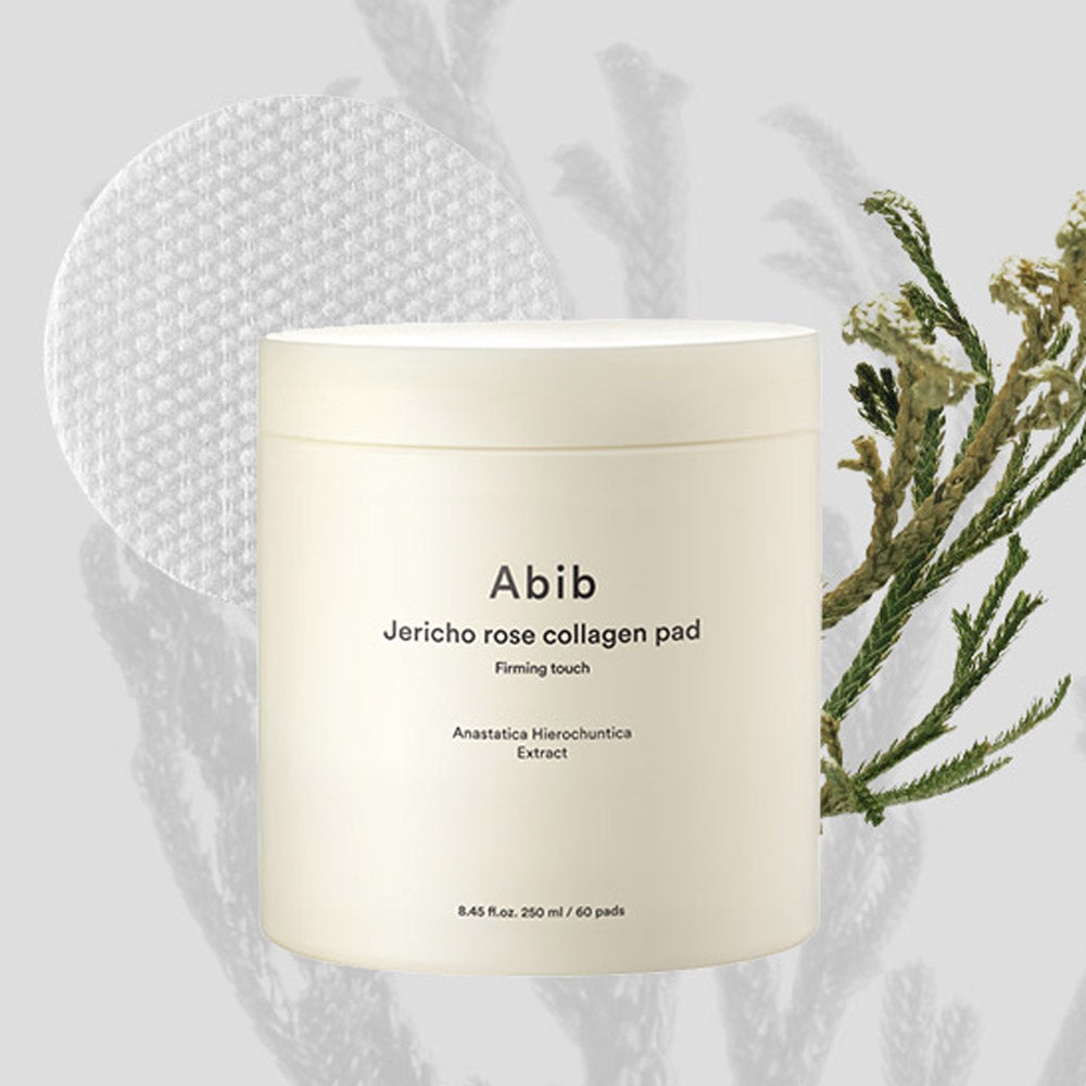 Abib Jericho Rose Collagen Pad Firming Touch 60pads 8.45 fl.oz. | Korean Anti-Aging Toner Pads for Face with Niacinamide, Collagen, Peptides, Cleansing, Disposable, Exfoliant, Skin Care