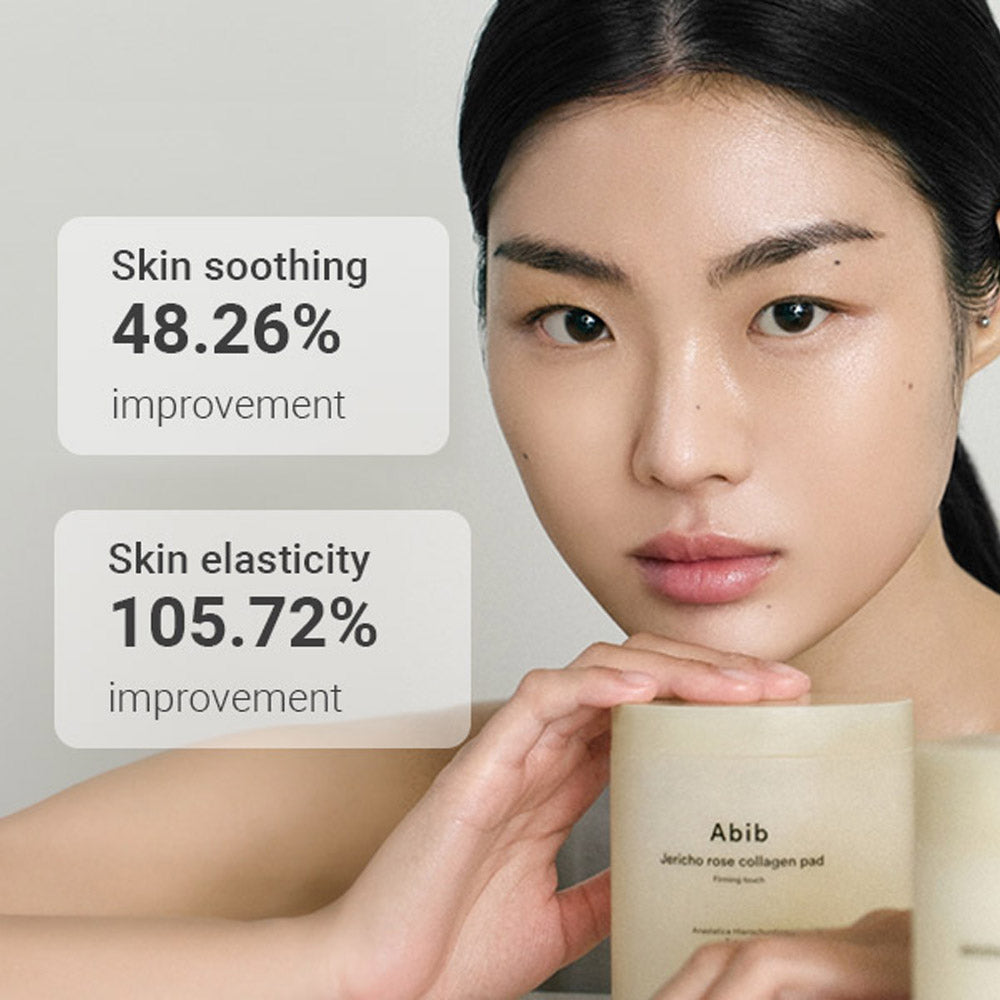 Abib Jericho Rose Collagen Pad Firming Touch 60pads 8.45 fl.oz. | Korean Anti-Aging Toner Pads for Face with Niacinamide, Collagen, Peptides, Cleansing, Disposable, Exfoliant, Skin Care