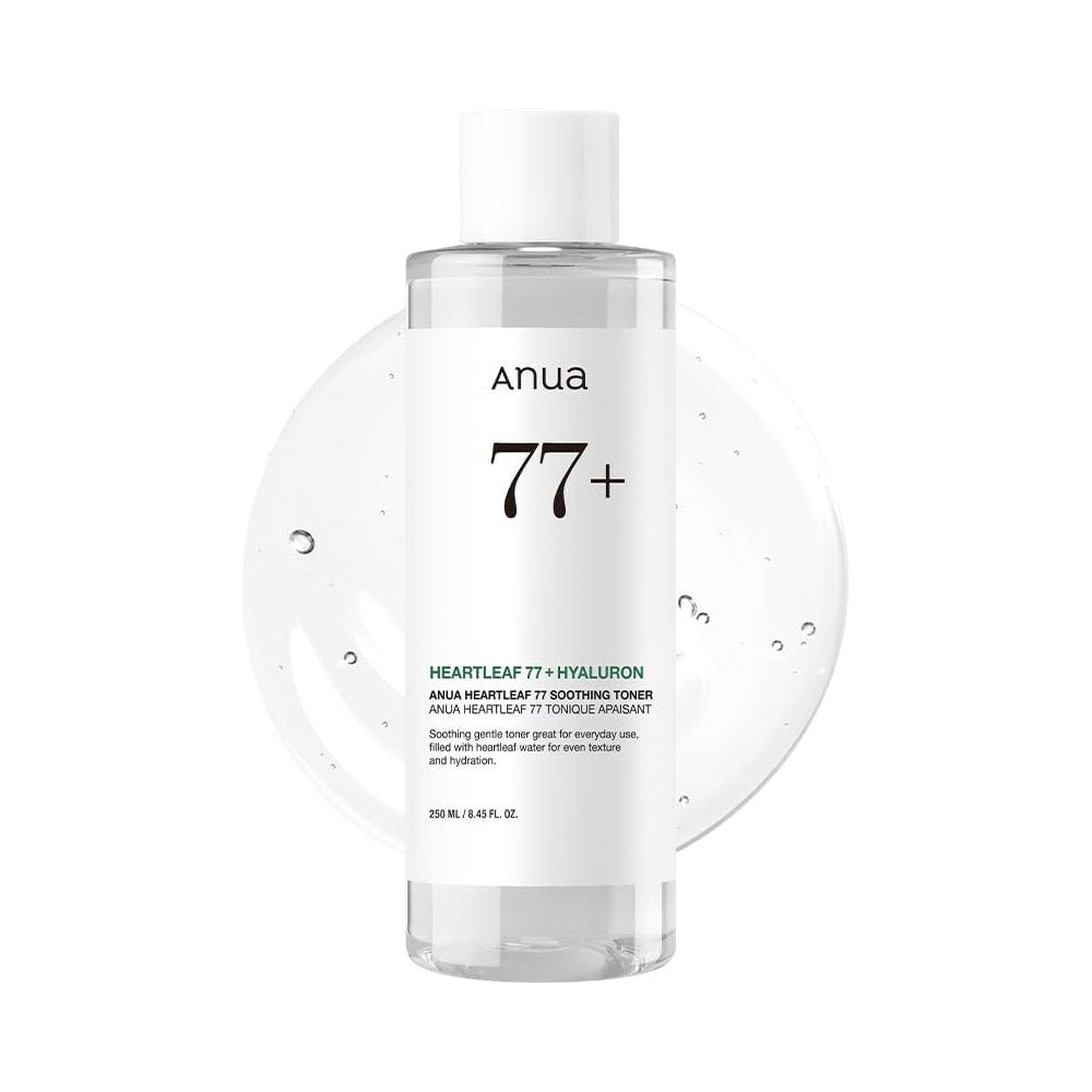 Anua Heartleaf 77 Soothing Toner I pH 5.5 Trouble Care, Calming Skin, Refreshing, Hydrating, Purifying, Cruelty Free, Vegan,(250ml / 8.45 fl.oz.)