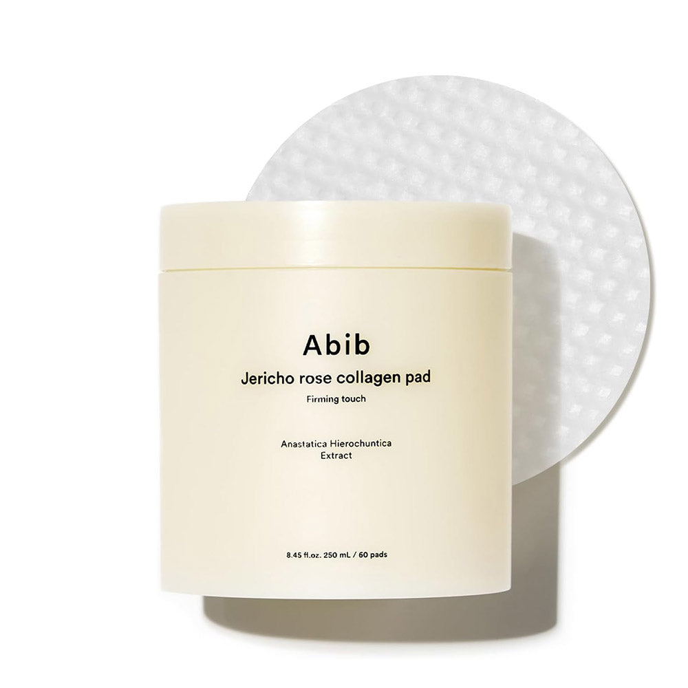 Abib Jericho Rose Collagen Pad Firming Touch 60pads 8.45 fl.oz. | Korean Anti-Aging Toner Pads for Face with Niacinamide, Collagen, Peptides, Cleansing, Disposable, Exfoliant, Skin Care