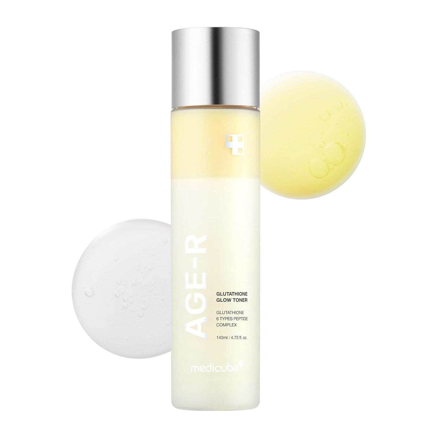medicube Age-R Glutathione Glow Milky Toner, Low-Irritation Double Layer Toner for Glass Glow Skin with Peptide, Even Skin Tone, Radiance, Hydration, Korean Skincare