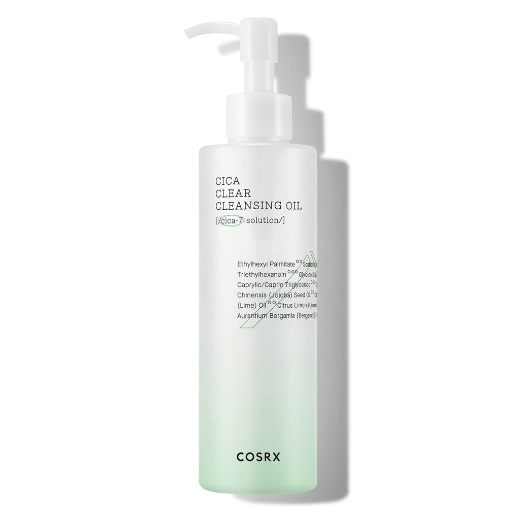 COSRX Pure Fit Cica Cleansing Oil, 6.76 fl. oz / 200ml | Light Weight Oil Purifying Centella for Sensitive Skin | CICA-7 Complex, Jojoba seed oil