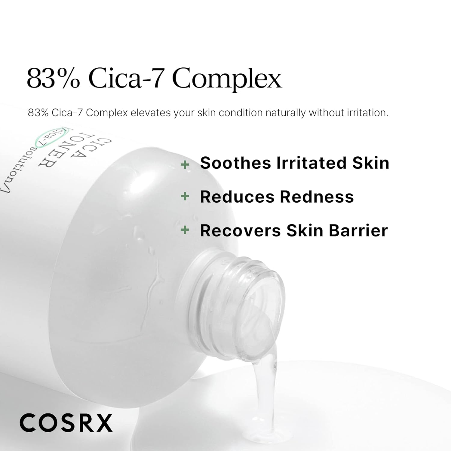 COSRX Pure Fit CICA Toner, 150ml / 5.07 fl.oz | Soothing Korean Toner for Sensitive Skin | Centella Asiatica Facial Toning Water | Korean Skin Care, Not Tested on Animals, Sulfates Free, Paraben Free