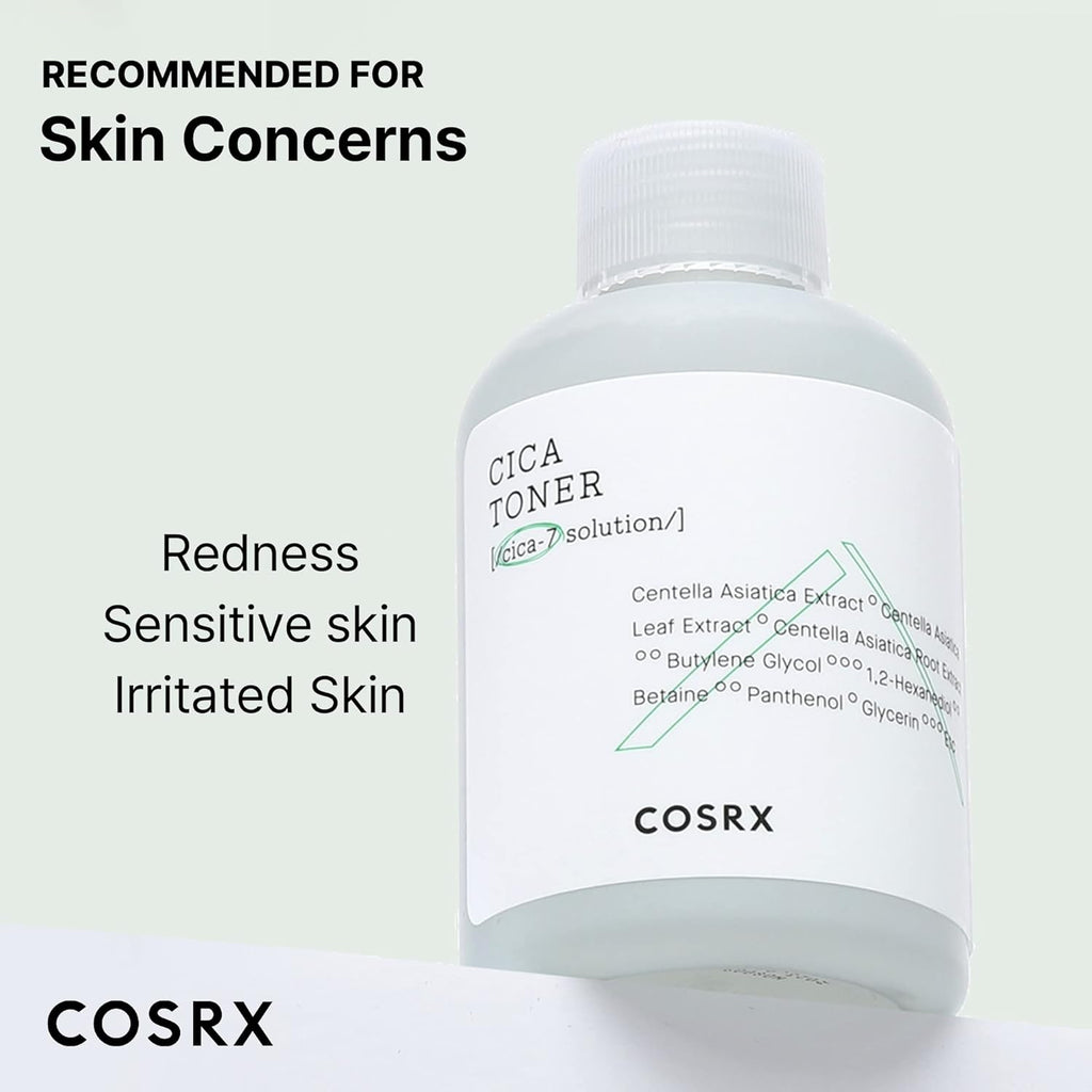 COSRX Pure Fit CICA Toner, 150ml / 5.07 fl.oz | Soothing Korean Toner for Sensitive Skin | Centella Asiatica Facial Toning Water | Korean Skin Care, Not Tested on Animals, Sulfates Free, Paraben Free