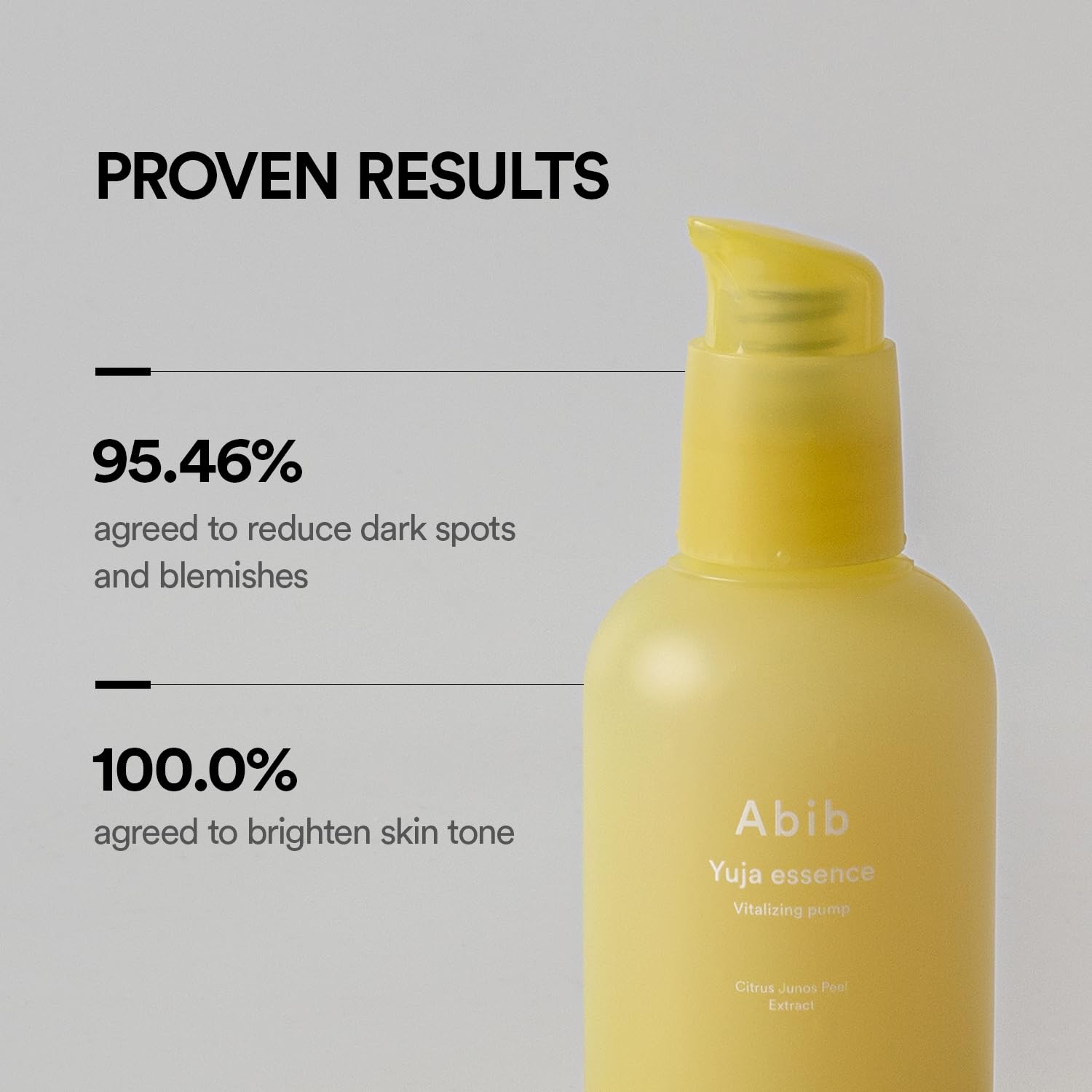 Abib Yuja Essence Vitalizing Pump 1.69 fl oz / 50ml I Revitalizing Blemish Redness Spot Care, Vitamin C Essence