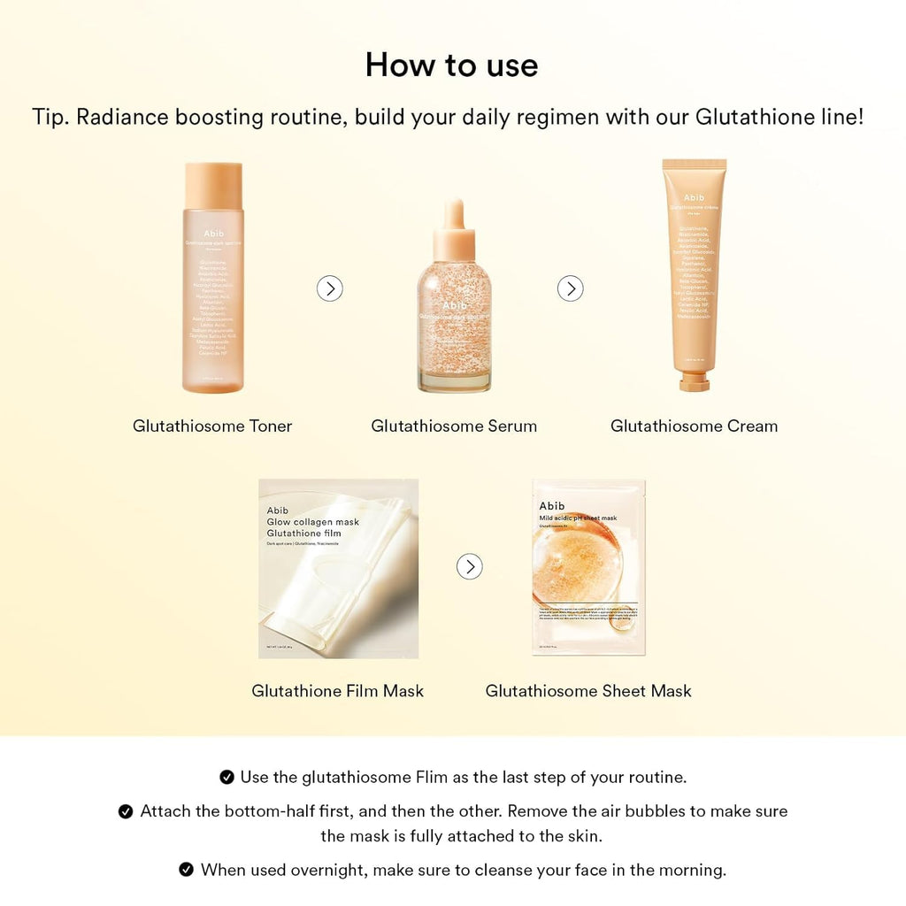 Abib Glow Collagen Mask Glutathione Film 4 Sheets