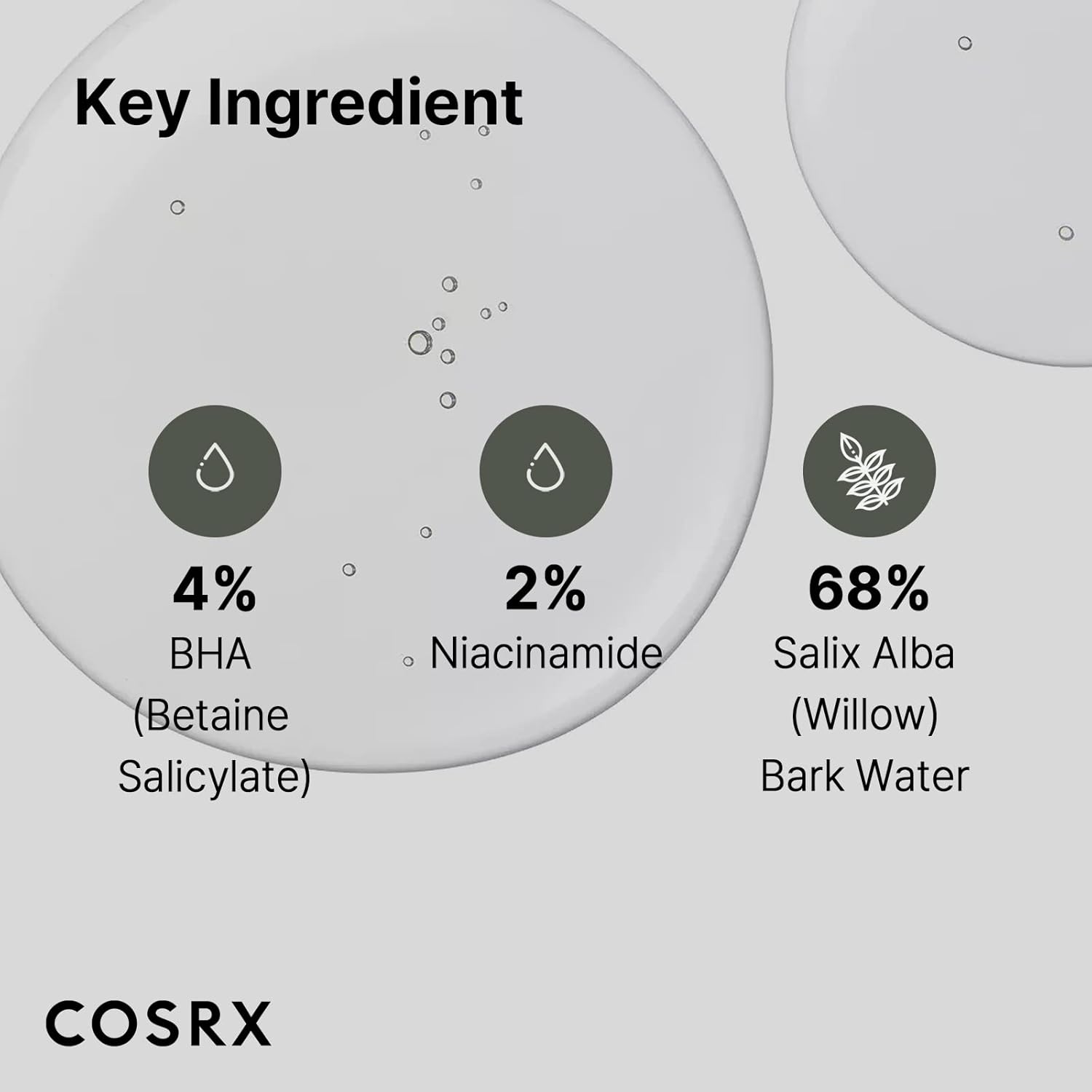 COSRX Niacinamide 2% + BHA 4% Blackhead Exfoliant Toner 3.38 fl.oz / 100ml, Korean Toner, Blackhead Remover, Pore Minimizer for Enlarged Pores, For All Skin Types, Korean Skin Care