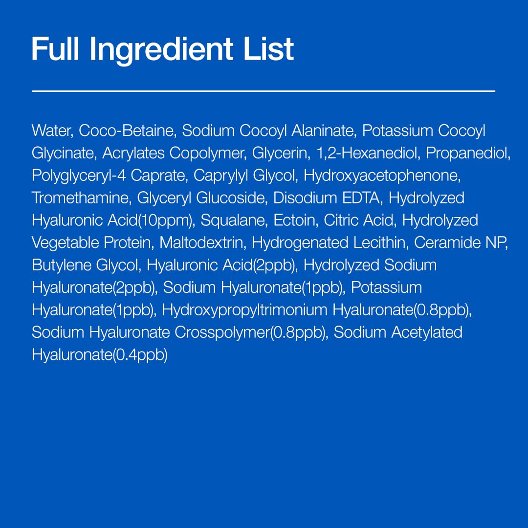 Anua Moisturizing Gentle Gel Cleanser, Hyaluronic Acid, Squalane, Ceramide, Foaming Facial Korean Cleanser, pH Balance, Daily Hydrating Face Wash, Korean Skincare (150ml/5.07fl oz.)
