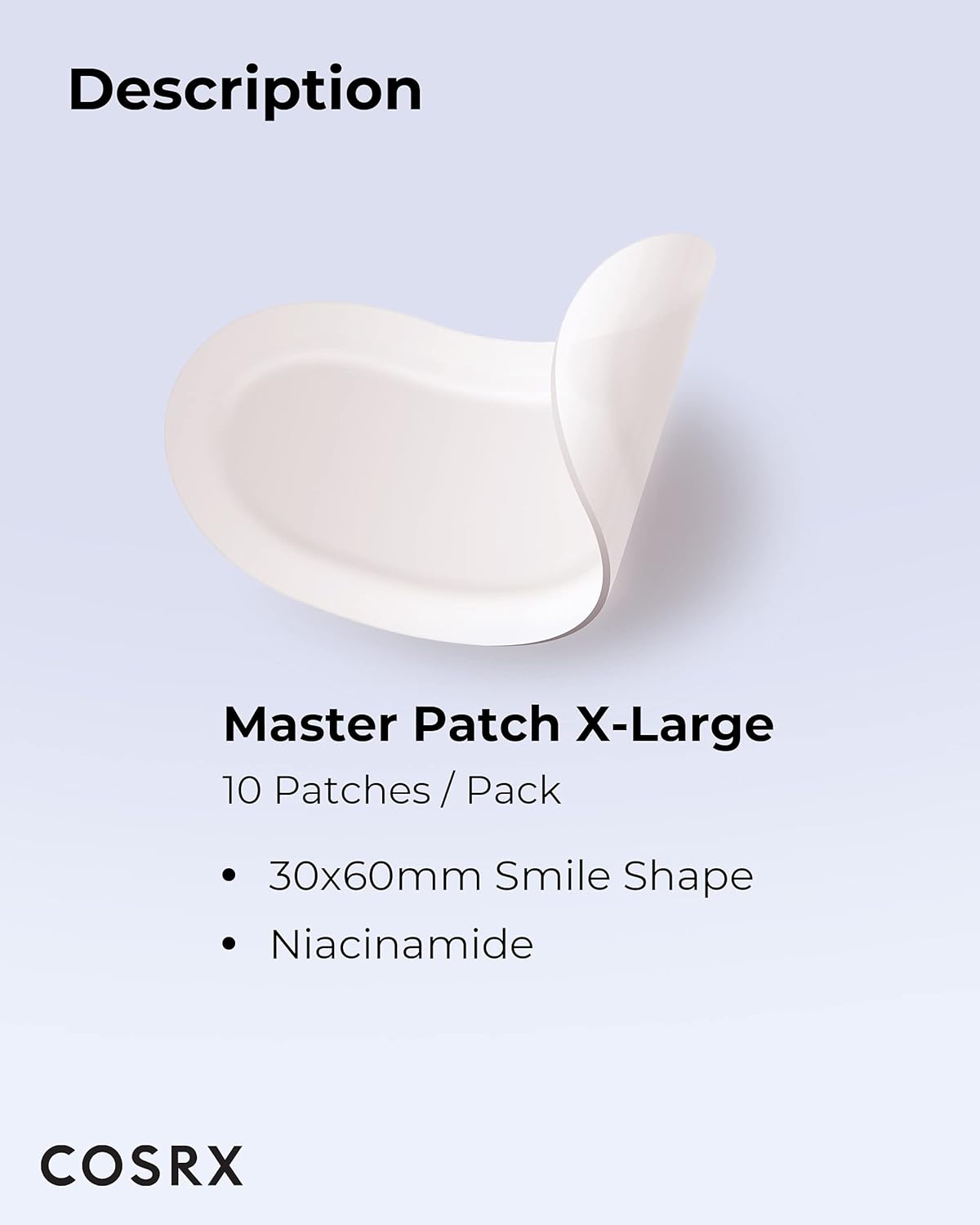 COSRX Master Patch Intensive | Oval-Shaped Hydrocolloid Pimple Patch with Tea Tree Oil & Salicylic Acid | Quick & Easy Blemish, Zit, Spot Treatment (10 Patches (X-Large), 10, Count)