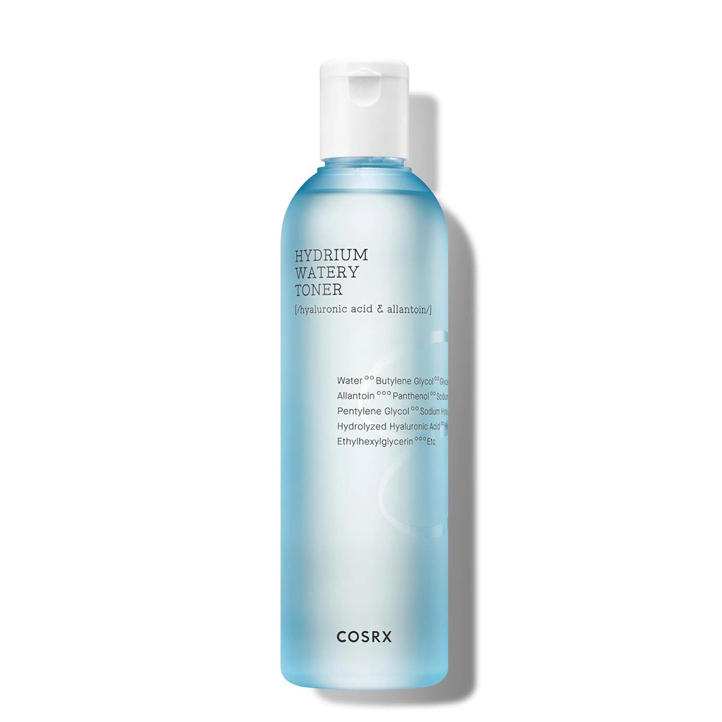 COSRX Hydrium Watery Toner, 280ml / 9.46 fl.oz | Moisturizing Korean Toner | Hyaluronic Acid, Allantoin, Panthenol | Korean Skin Care, Not Tested on Animals, Paraben Free