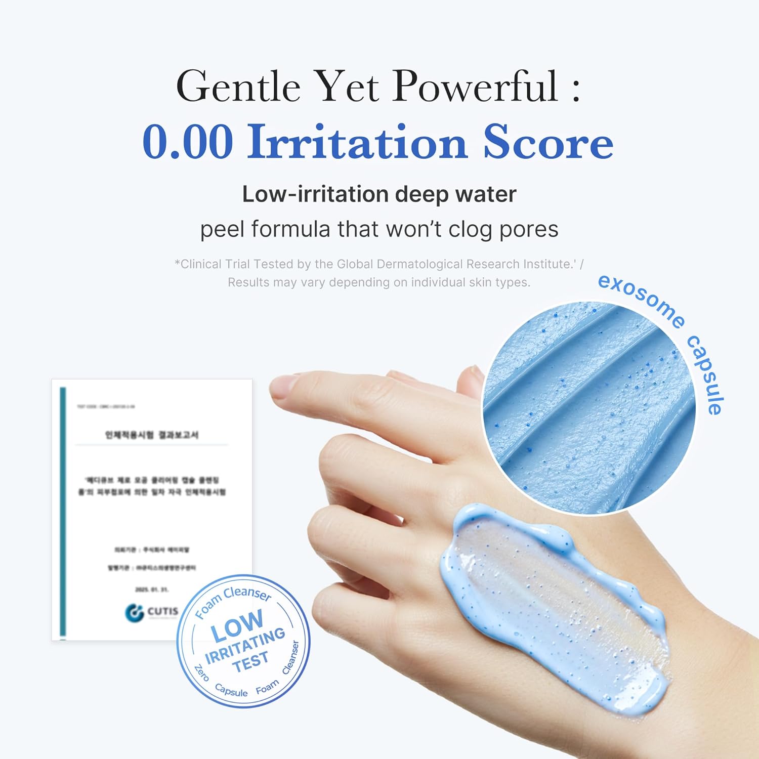 medicube Zero Pore Clear Blue Capsule Facial Deep Cleanser for Skin Texture, Blackhead & Pore Care  AHA, BHA & PHA for Double Cleansing, Daily Gentle Face Wash, Korean Skincare  120g  4.23 oz