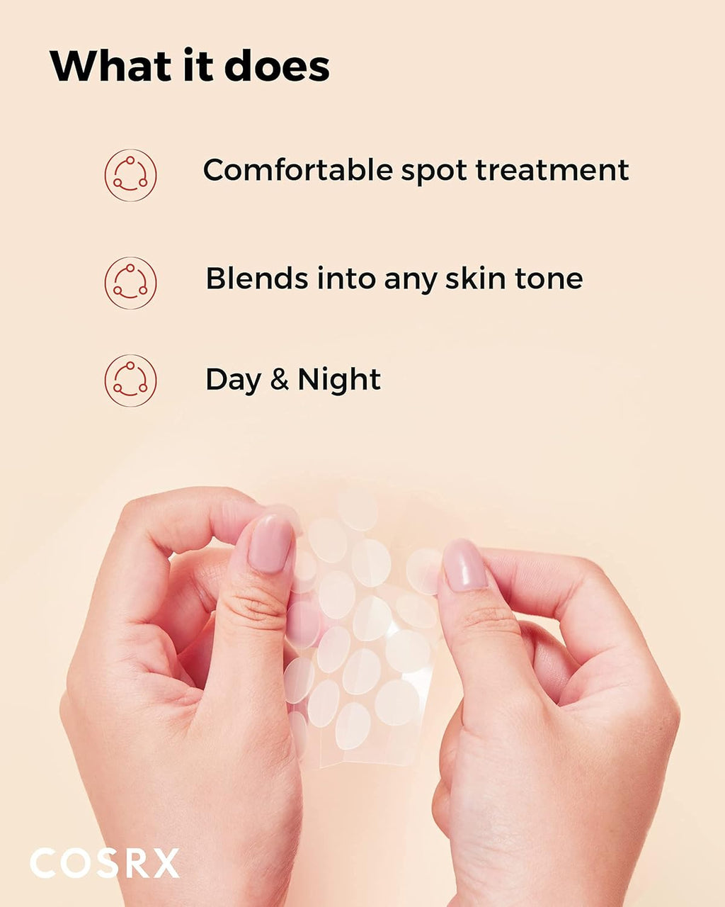 COSRX Master Patch Basic Value Pack, Overnight Acne Patch Hydrocolloid, Blemish Spot Sticker for Face, Strong adhesion & Thicker Spot Cover, 1 Sizes (90 Count)