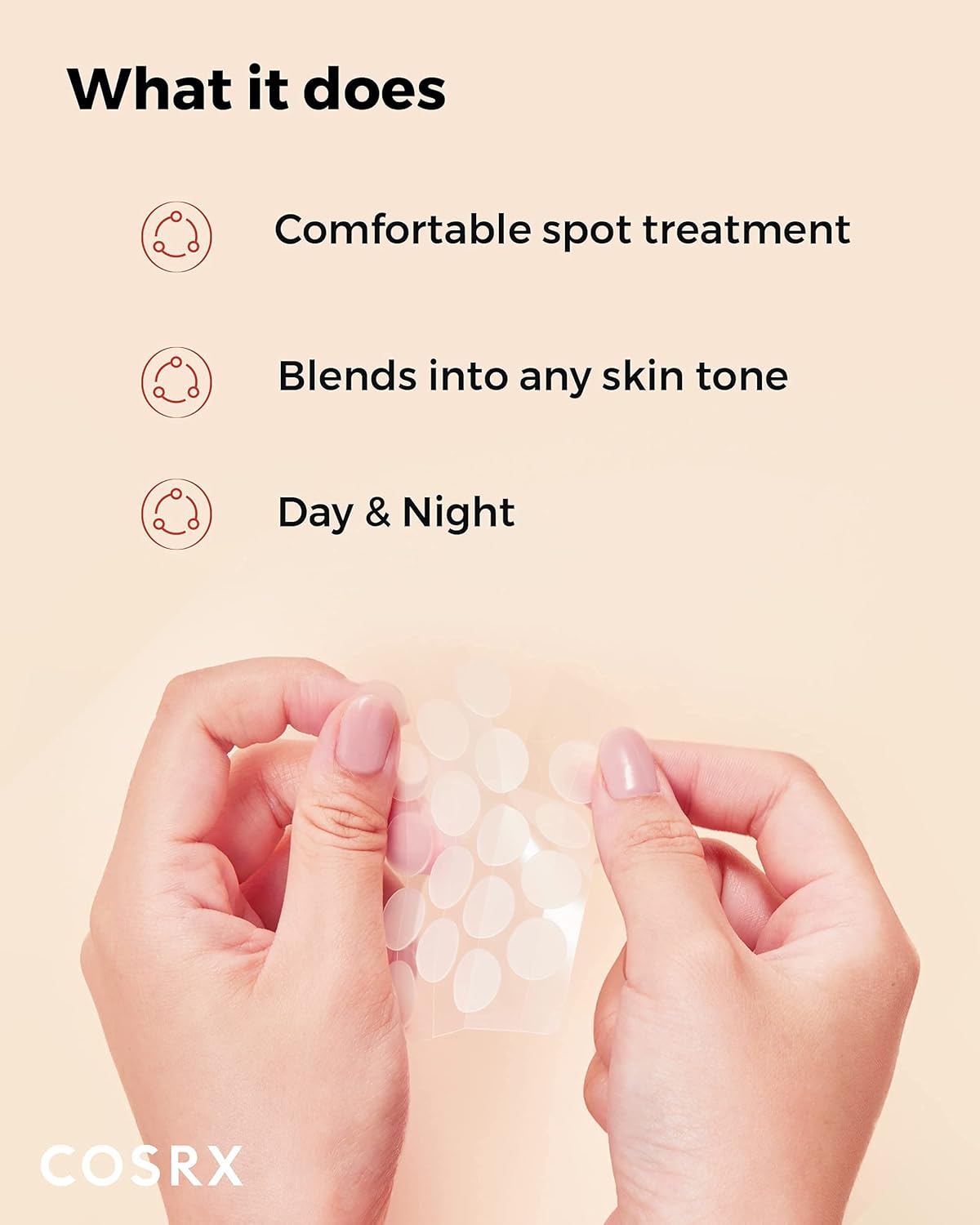 COSRX Master Patch Basic Value Pack, Overnight Acne Patch Hydrocolloid, Blemish Spot Sticker for Face, Strong adhesion & Thicker Spot Cover, 1 Sizes (90 Count)