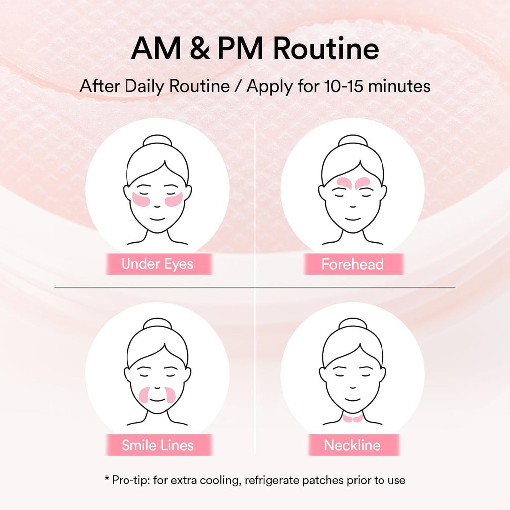 Abib PDRN Retinal Eye Patch Glow jelly 60 Patches, Korean Under Eye Patches for Puffy Eyes and Dark Circles, Anti-Wrinkle, Collagen, Caffeine, Niacinamide