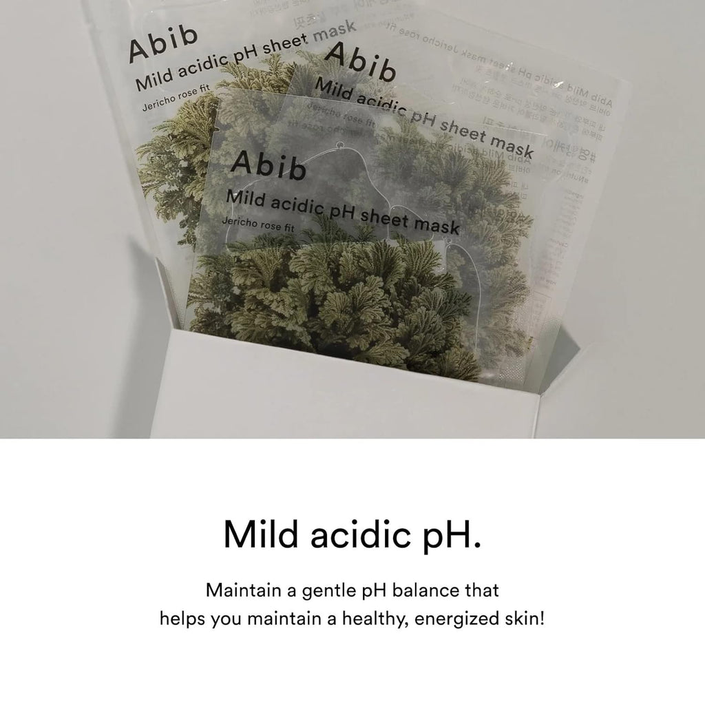 Abib Mild acidic pH sheet mask Jericho Rose Fit 10 Sheets