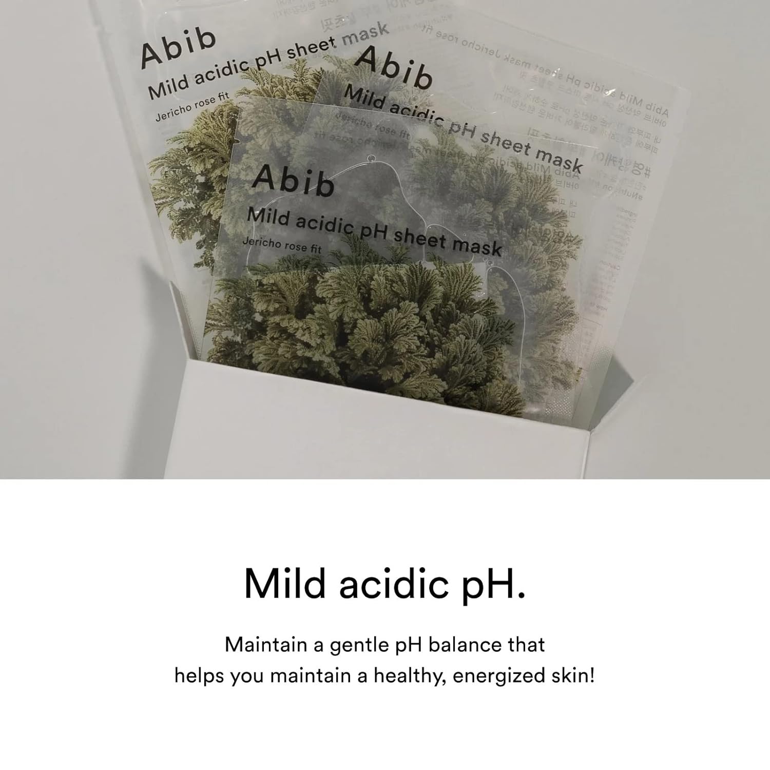 Abib Mild acidic pH sheet mask Jericho Rose Fit 10 Sheets