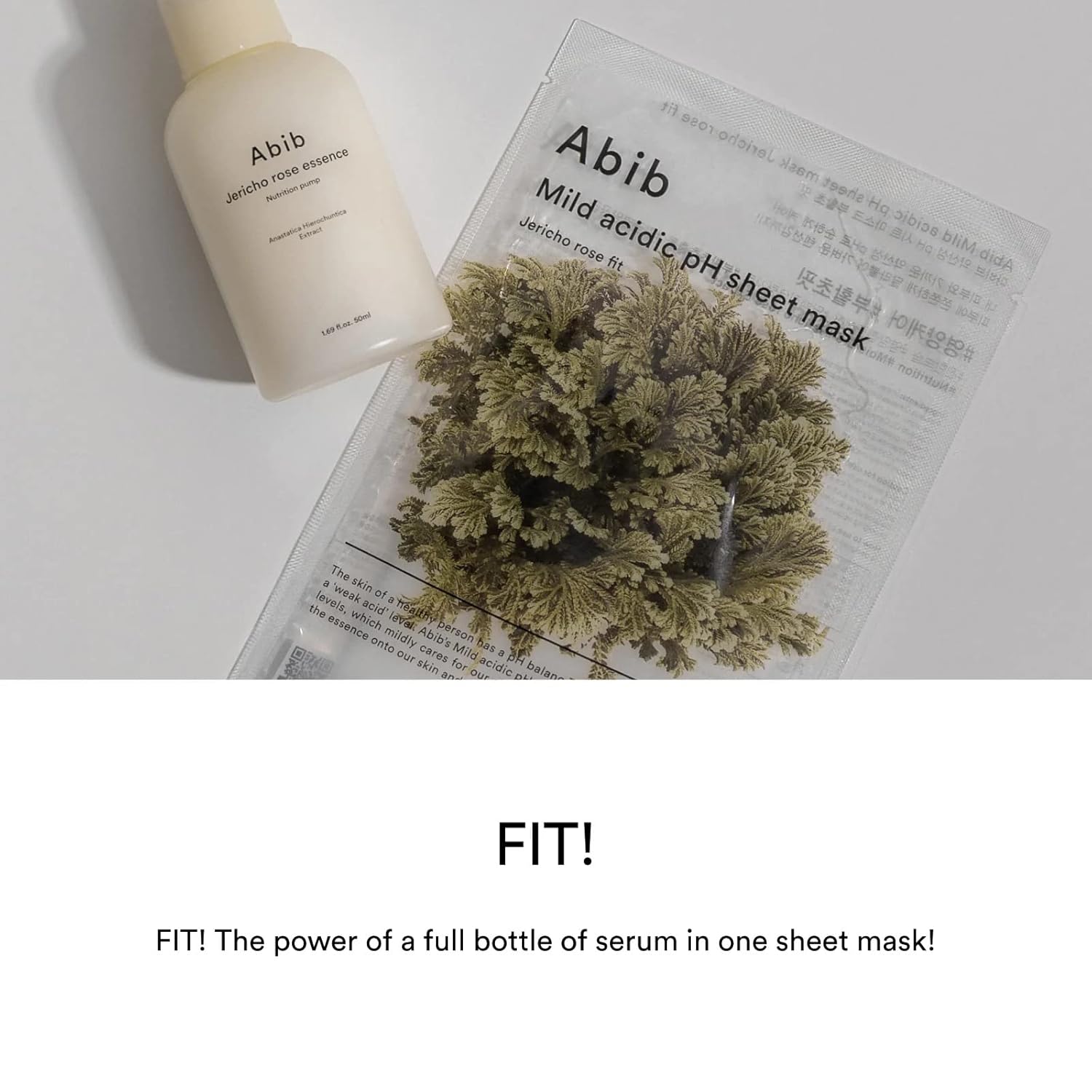 Abib Mild acidic pH sheet mask Jericho Rose Fit 10 Sheets