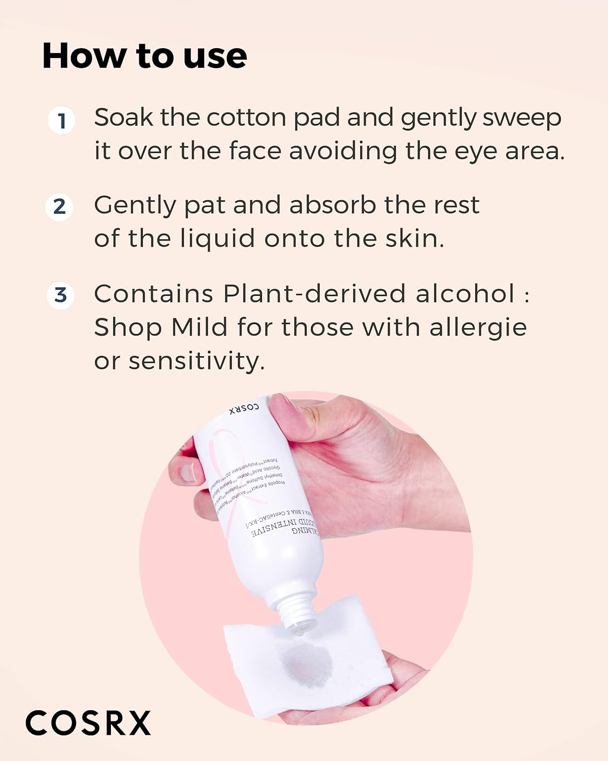 COSRX AC Collection Acne Calming Liquid Intensive, 4.22 fl.oz / 125ml | AHA, BHA Toner for Acne Prone Skin, Animal Testing Free, Parabens Free, Korean Skin Care
