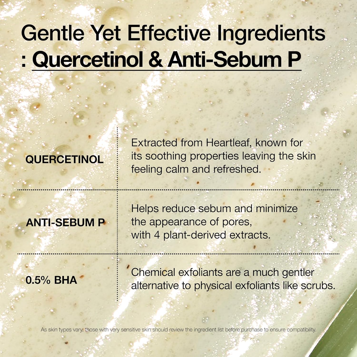 Anua Heartleaf Quercetinol Pore Deep Cleansing Foam, Facial Cleanser, for Double Cleansing, BHA, Hyaluronic Acid, Glycerin, Face Wash, Blackhead Remover, Korean Skincare (150ml/5.07 fl.oz.)
