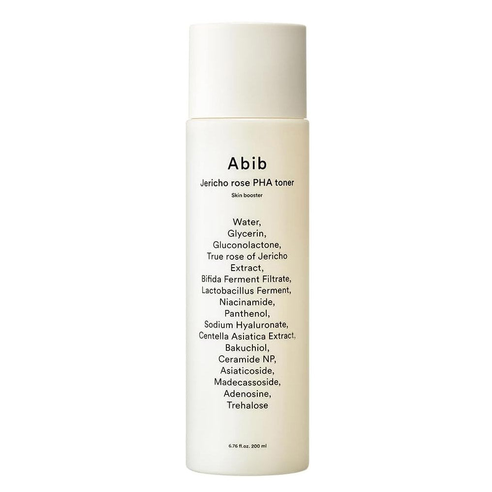 Abib Jericho Rose PHA Toner Skin Booster 6.76 fl oz / 200 ml, Toner with Rose of Jericho Extract for Improvement of Skin Elasticity and Skin Texture